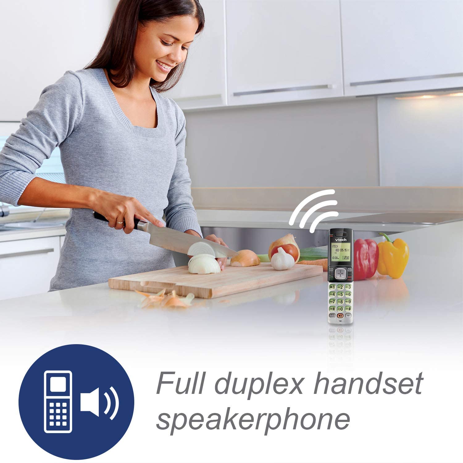 VTech CS6719-2 2-Handset Expandable Cordless Phone with Caller ID/Call Waiting, Handset Intercom & Backlit Display/Keypad