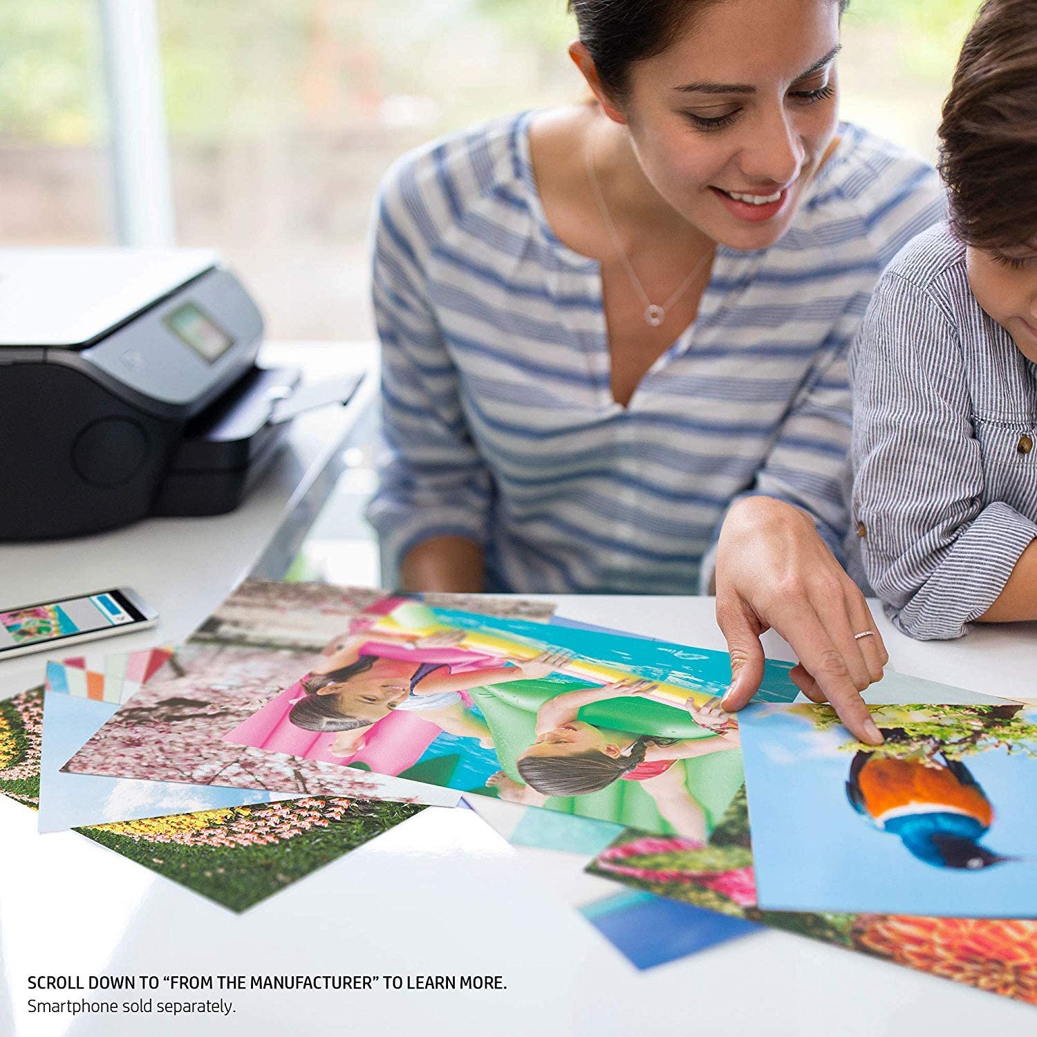 HP ENVY Photo 7855 All in One Photo Printer with Wireless Printing, HP Instant Ink or Amazon Dash replenishment ready (K7R96A)