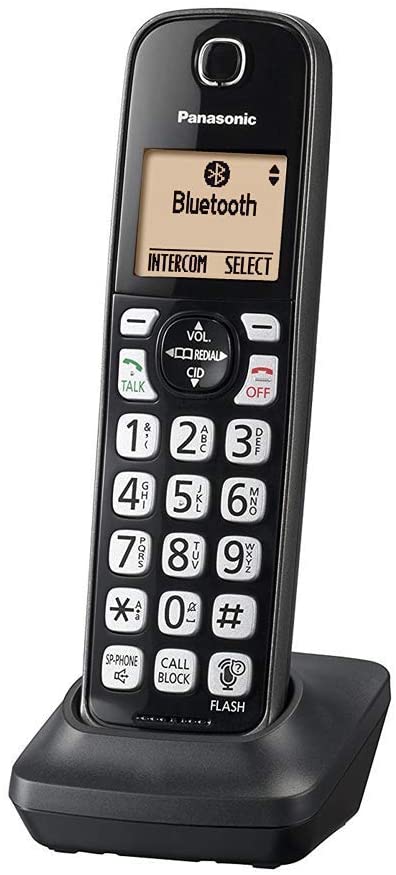 Panasonic KX-TG833SK Bluetooth Link2Cell Cordless Phone with Voice Assist and Answering Machine = 3 Handsets