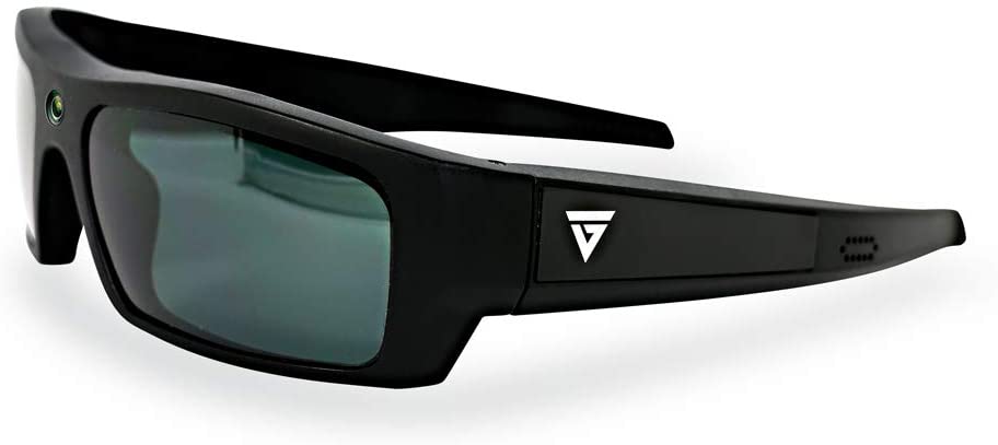GoVision SOL 1080p HD Camera Glasses Video Recording Sport Sunglasses with Bluetooth Speakers and 15mp Camera - Black (GV-SOL1440-BK)