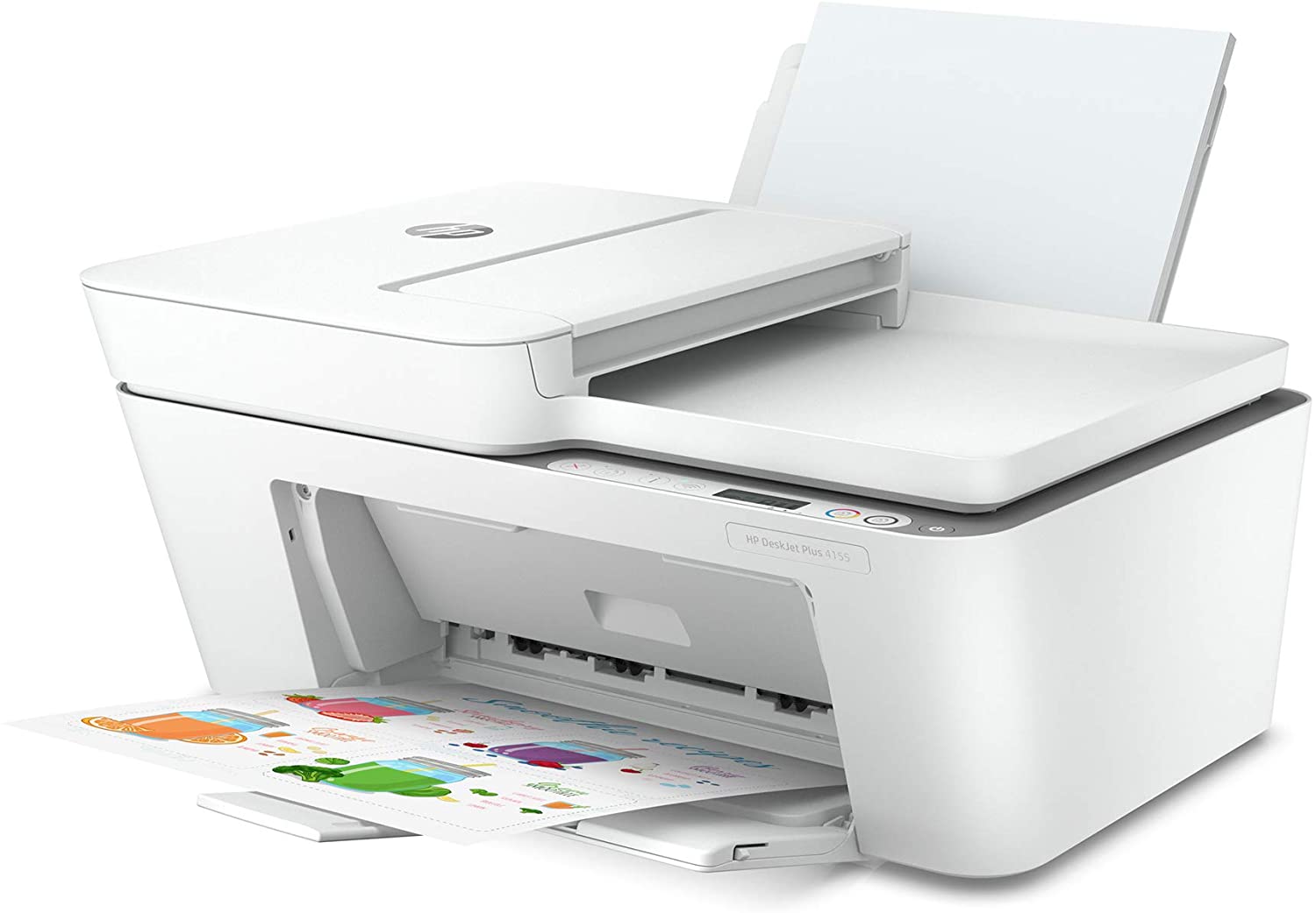 HP DeskJet Plus 4155 Wireless All-in-One Printer | Mobile Print, Scan & Copy | HP Instant Ink Ready | Auto Document Feeder (3XV13A)