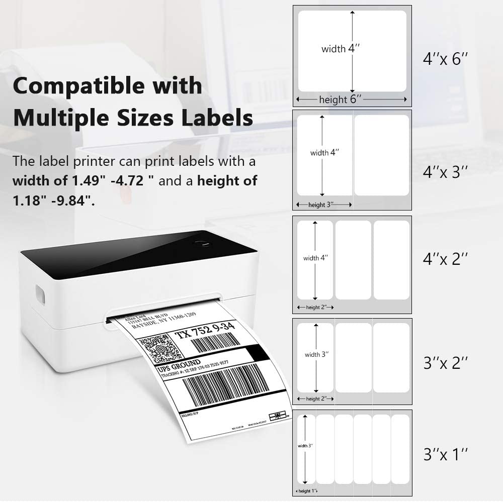 Phomemo Label Printer- 4''×6'' Label Printer- High Speed Printing at 150mm/s PM-246 Thermal Printer, Compatible with UPS, FedEx, Amazon, Ebay, Etsy, Shopify,etc