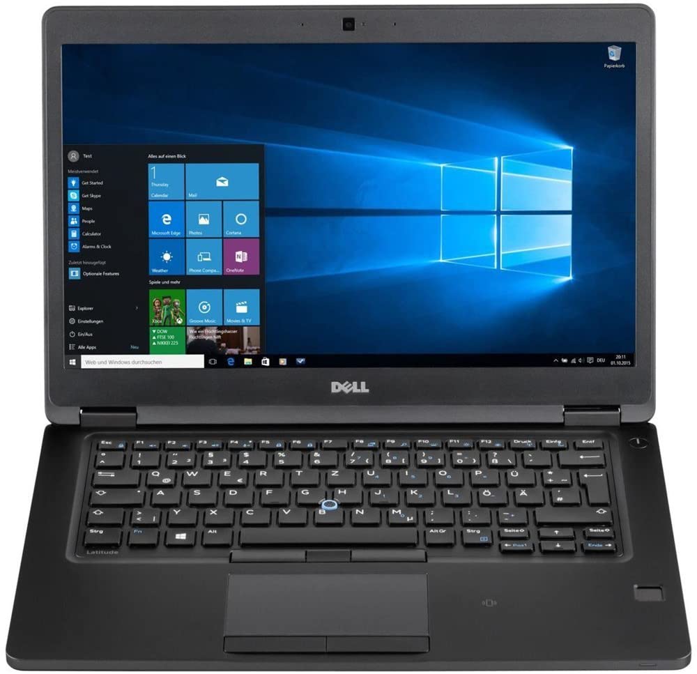 Dell Latitude 5480 | 14 inch Business Laptop | Intel i5-6300U | 8GB DDR4 | 256GB SSD | Backlit Keyboard | Win 10 Pro (Renewed)