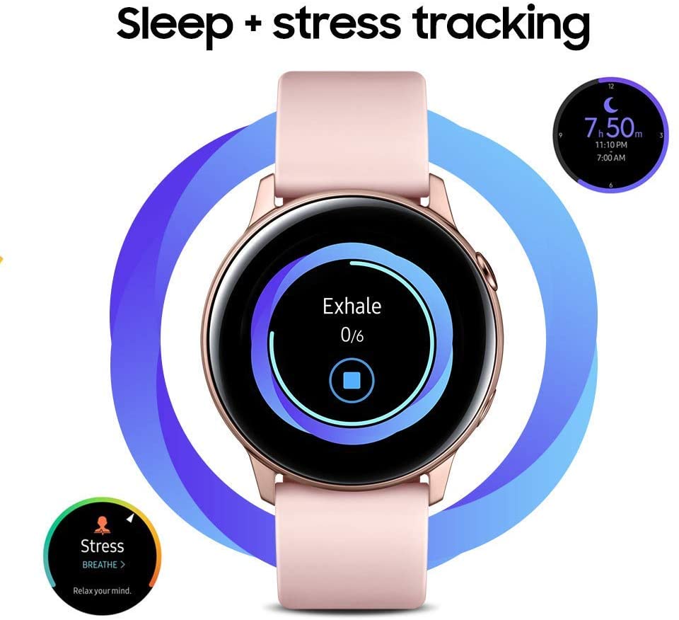 Samsung Galaxy Watch Active (40mm), Black - US Version with Warranty (Renewed)