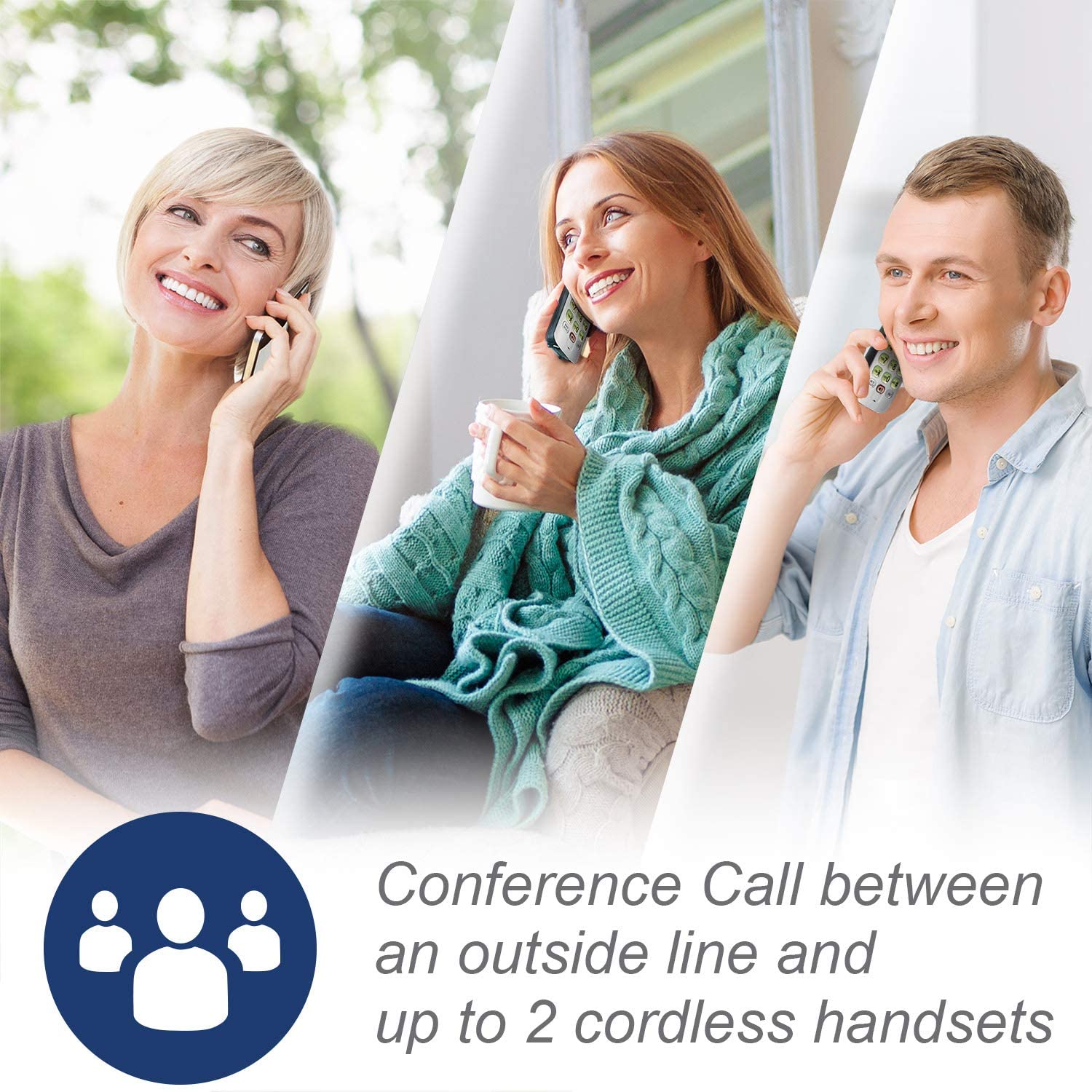 VTech CS6719-2 2-Handset Expandable Cordless Phone with Caller ID/Call Waiting, Handset Intercom & Backlit Display/Keypad