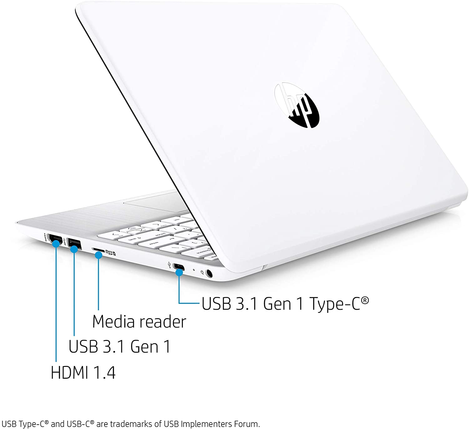 HP Stream 11-inch HD Laptop, Intel Celeron N4000, 4 GB RAM, 32 GB eMMC, Windows 10 Home in S Mode with Office 365 Personal for 1 Year (11-ak0020nr, Diamond White)