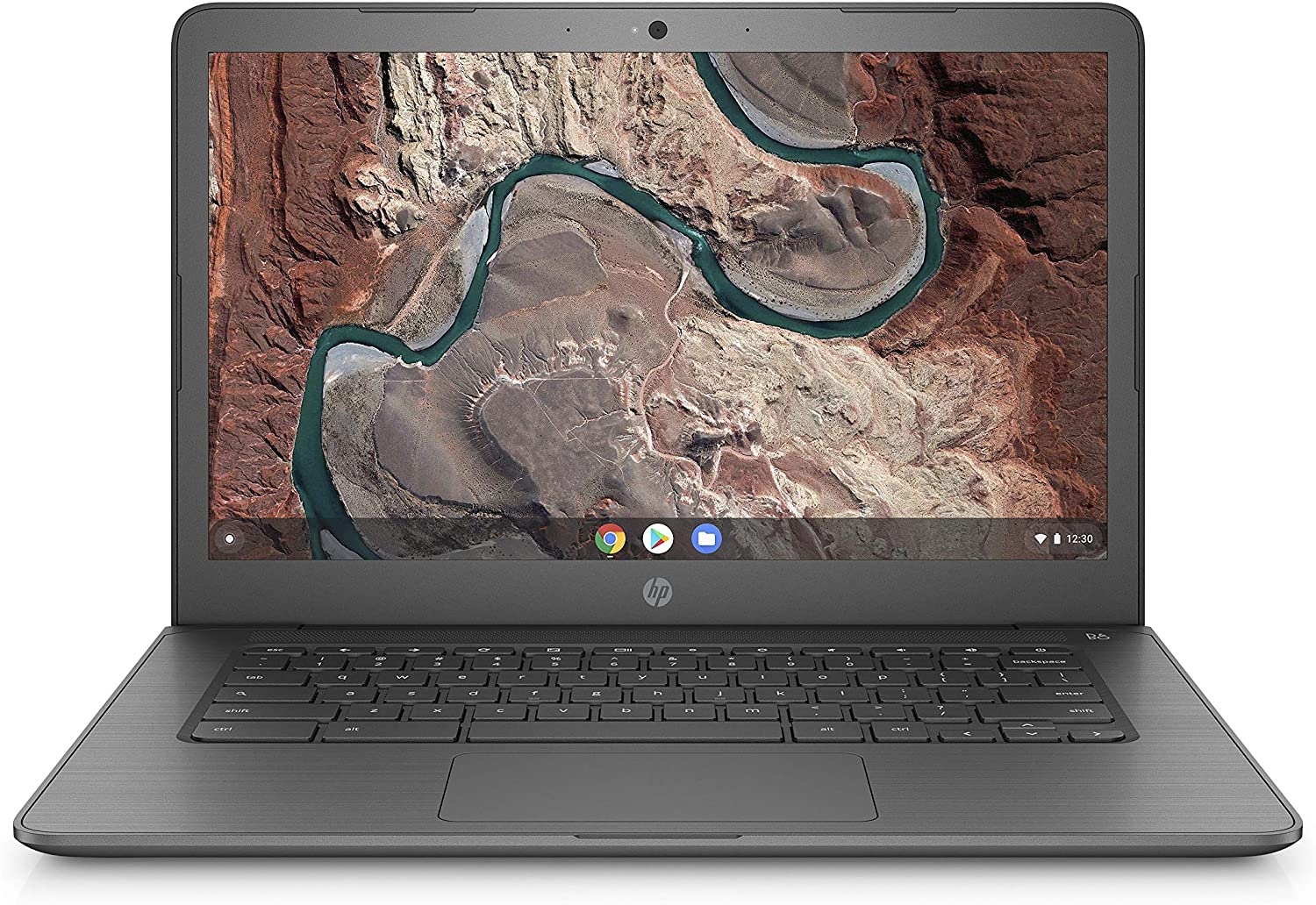 HP Chromebook 14-inch Laptop with 180-Degree Swivel, AMD Dual-Core A4-9120 Processor, 4 GB SDRAM, 32 GB eMMC Storage, Chrome OS (14-db0020nr, Chalkboard Gray)