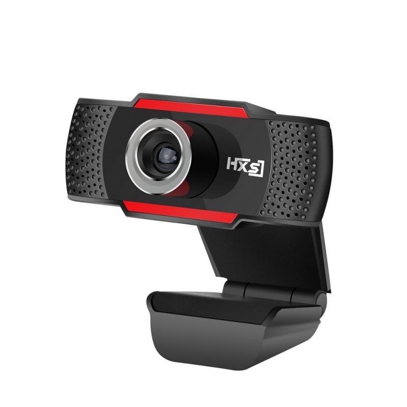 S30 High Definition 720P 1.0MP Webcam with MIC Black & Red