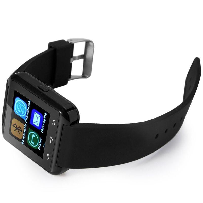 U8 Bluetooth Touch Screen Smart Wrist Watch for Android IOS Samsung iPhone other Phones - Black