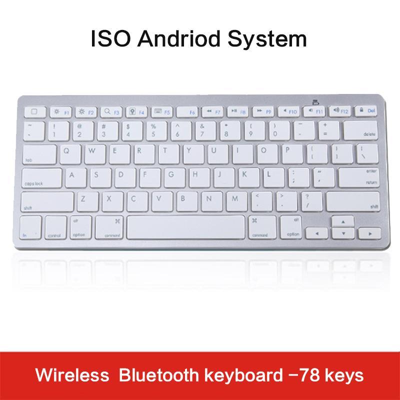 Bluetooth Wireless Keyboard Gaming Slim  Multimedia Key ISO andriod System 78keys Durable Home Office Laptop Desktop Keyboard